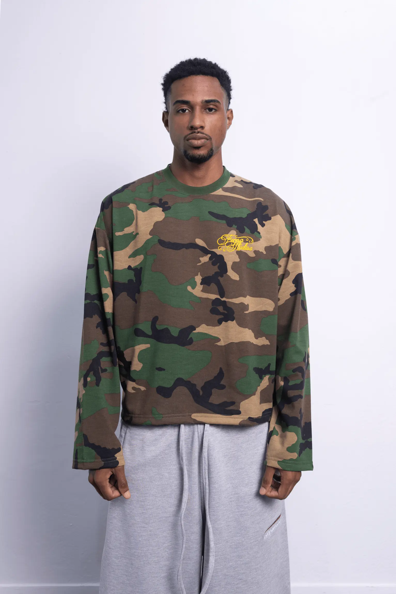 LONG SLEEVE STRIPED CAMUFLADO