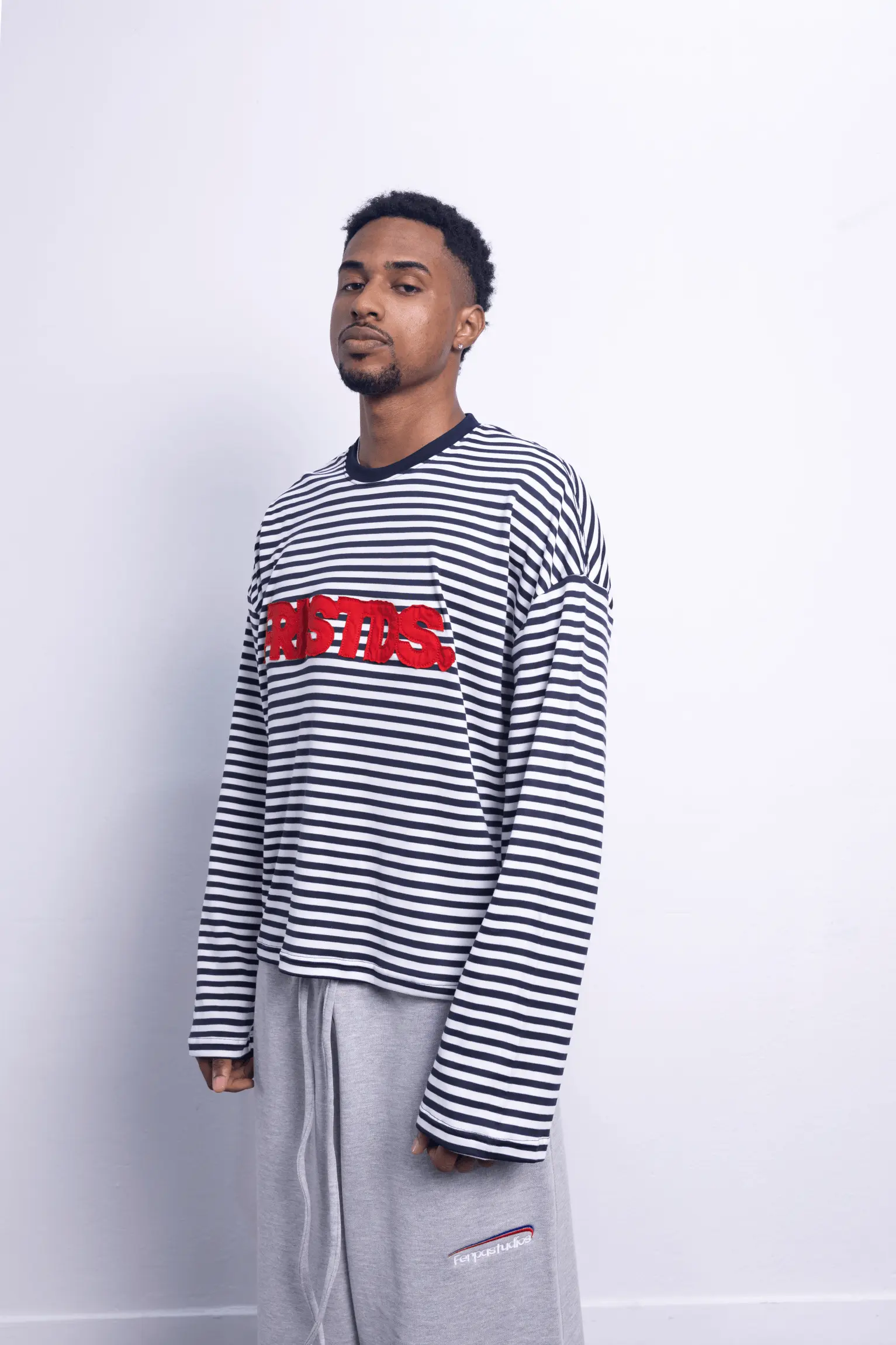 LONG SLEEVE STRIPED NAVY