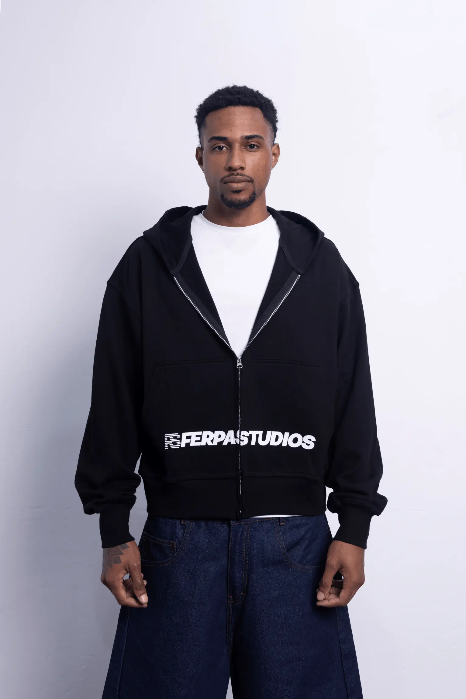 ZIP HOODIE BLACK BALANCE